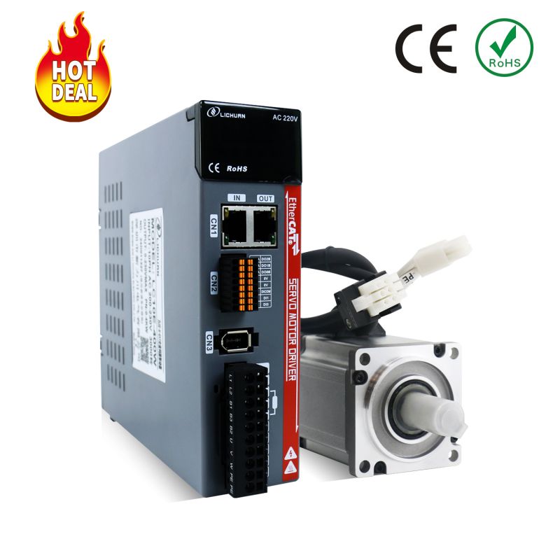 Ethercat AC servomoottori 400W 3000rpm 1,27nm A Kit